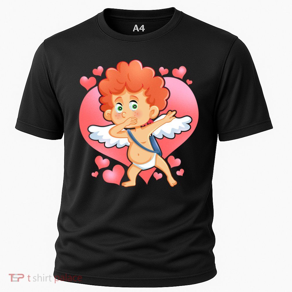 Valentine Dabbing Cupid Performance Shirt