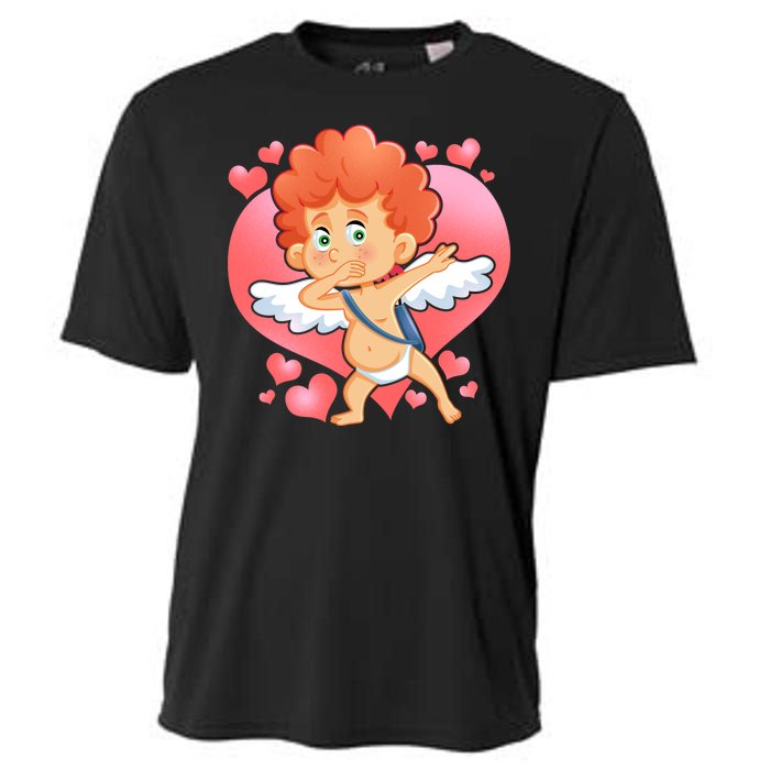 Valentine Dabbing Cupid Cooling Performance Crew T-Shirt