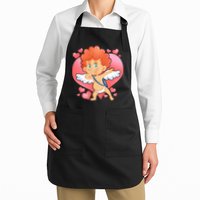 Valentine Dabbing Cupid Apron