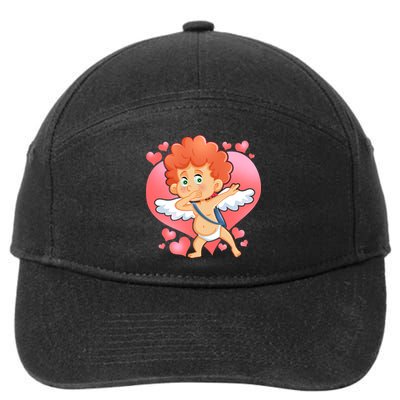 Valentine Dabbing Cupid 7-Panel Snapback Hat