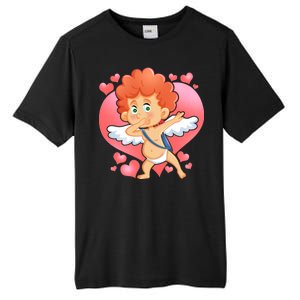 Valentine Dabbing Cupid Tall Fusion ChromaSoft Performance T-Shirt