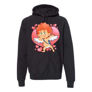 Valentine Dabbing Cupid Premium Hoodie