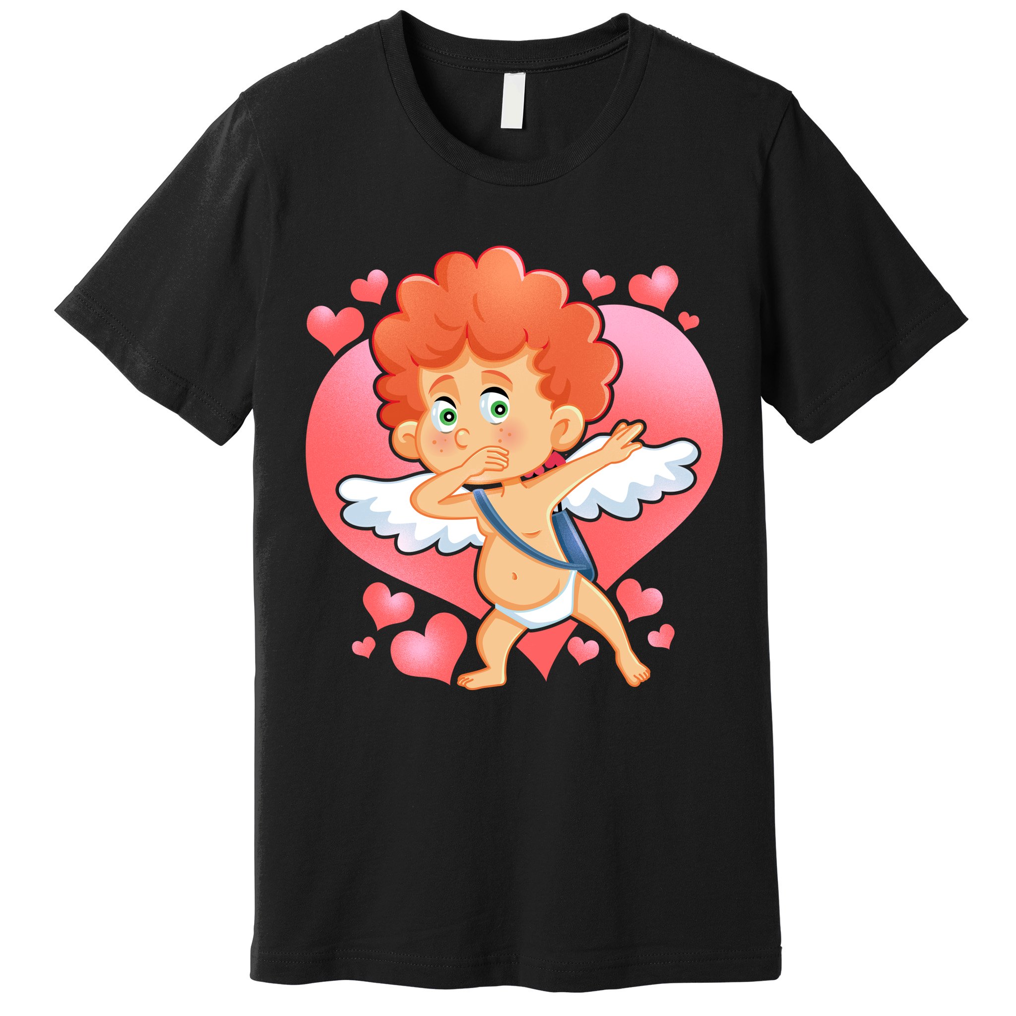 Valentine Dabbing Cupid Premium T-Shirt