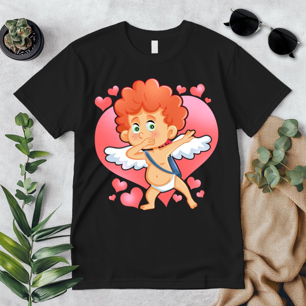 Valentine Dabbing Cupid Premium T-Shirt