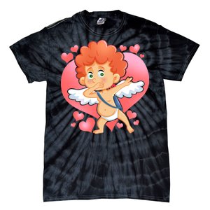 Valentine Dabbing Cupid Tie-Dye T-Shirt