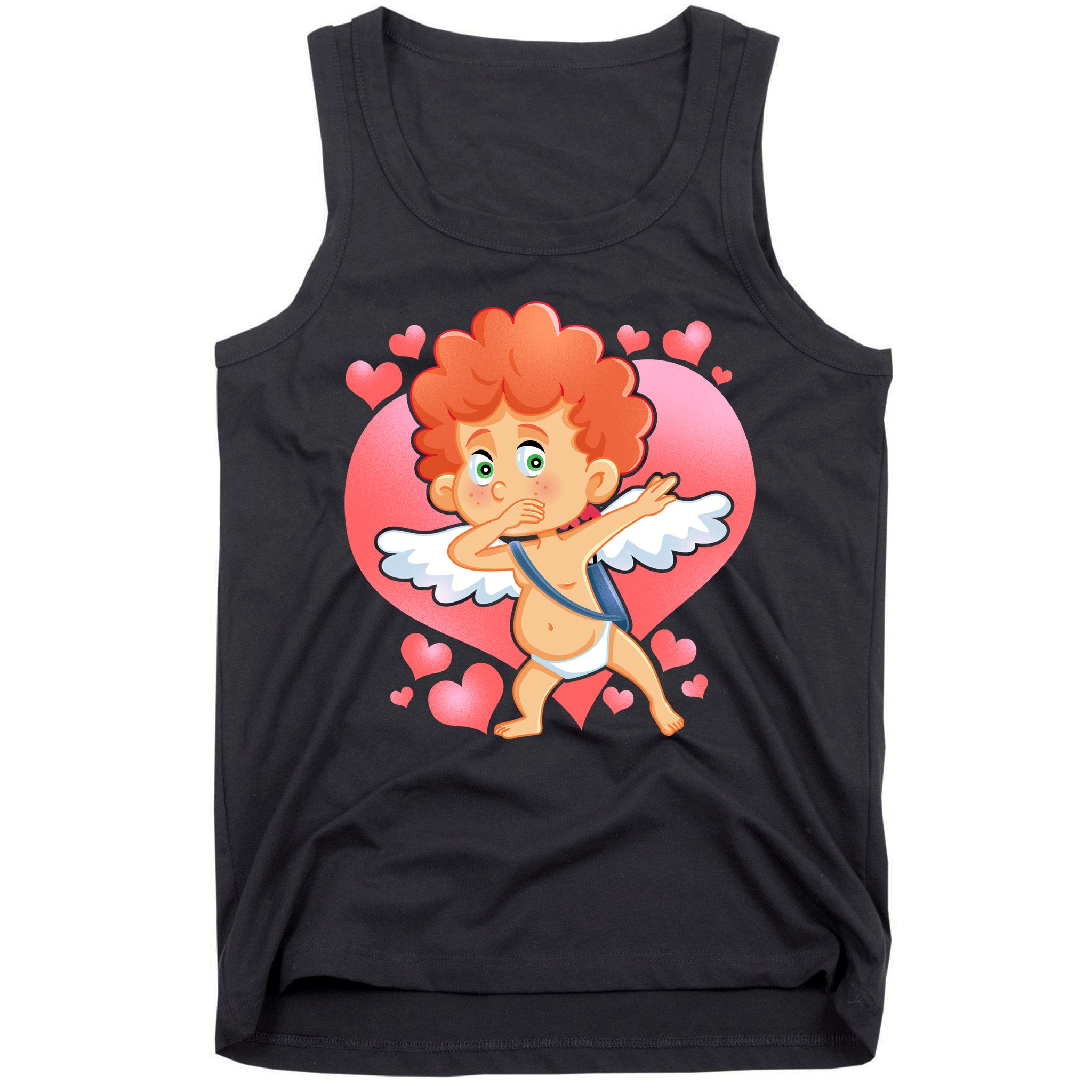 Valentine Dabbing Cupid Tank Top
