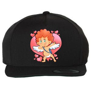 Valentine Dabbing Cupid Wool Snapback Cap