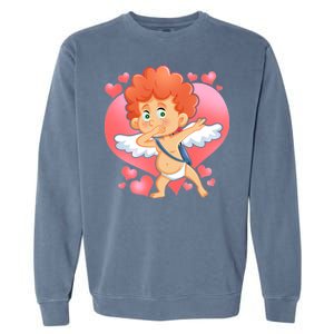 Valentine Dabbing Cupid Garment-Dyed Sweatshirt