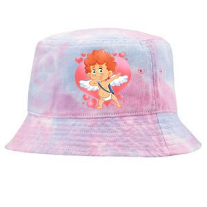 Valentine Dabbing Cupid Tie-Dyed Bucket Hat