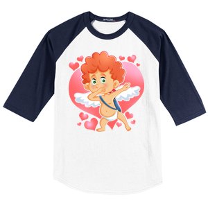 Valentine Dabbing Cupid Baseball Sleeve Shirt