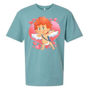 Valentine Dabbing Cupid Sueded Cloud Jersey T-Shirt