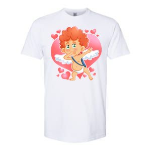 Valentine Dabbing Cupid Softstyle CVC T-Shirt