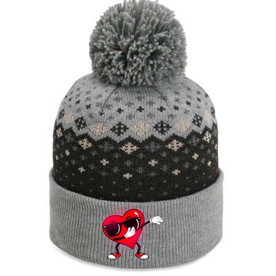 Valentine Dabbing Heart The Baniff Cuffed Pom Beanie