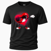 Valentine Dabbing Heart Cooling Performance Crew T-Shirt