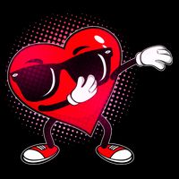 Valentine Dabbing Heart Cooling Performance Crew T-Shirt