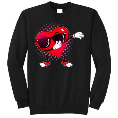 Valentine Dabbing Heart Sweatshirt