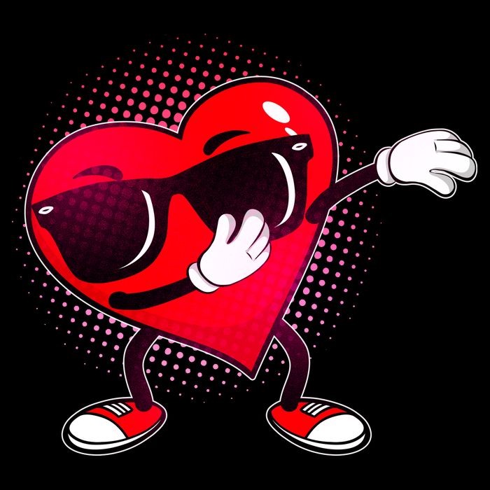 Valentine Dabbing Heart Backpack