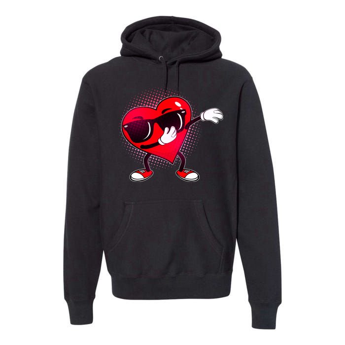 Valentine Dabbing Heart Premium Hoodie