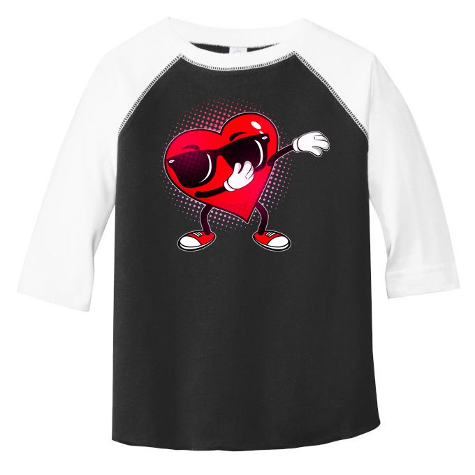 Valentine Dabbing Heart Toddler Fine Jersey T-Shirt
