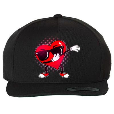 Valentine Dabbing Heart Wool Snapback Cap