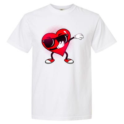 Valentine Dabbing Heart Garment-Dyed Heavyweight T-Shirt