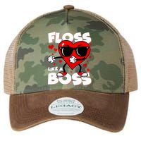 Valentine Floss Like A Boss Heart Legacy Tie Dye Trucker Hat