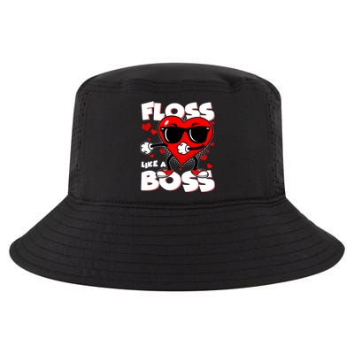 Valentine Floss Like A Boss Heart Cool Comfort Performance Bucket Hat