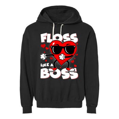 Valentine Floss Like A Boss Heart Garment-Dyed Fleece Hoodie
