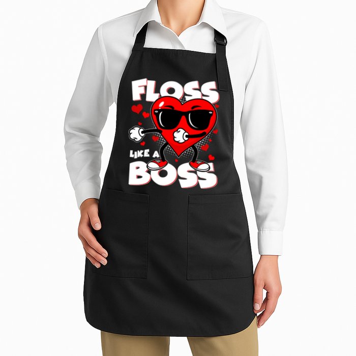 Valentine Floss Like A Boss Heart Apron