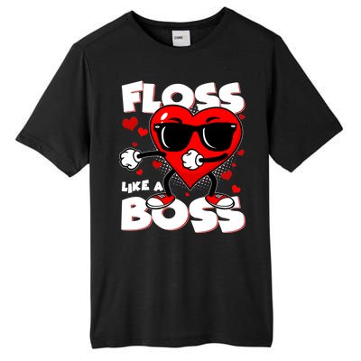 Valentine Floss Like A Boss Heart Tall Fusion ChromaSoft Performance T-Shirt