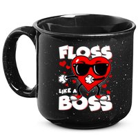 Valentine Floss Like A Boss Heart 15oz Campfire Ceramic Mug