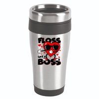 Valentine Floss Like A Boss Heart 16oz Travel Tumbler