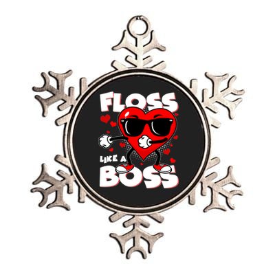 Valentine Floss Like A Boss Heart Metallic Star Ornament