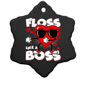 Valentine Floss Like A Boss Heart Ceramic Star Ornament