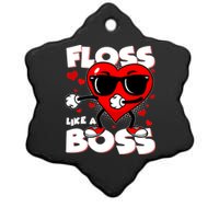 Valentine Floss Like A Boss Heart Ceramic Star Ornament