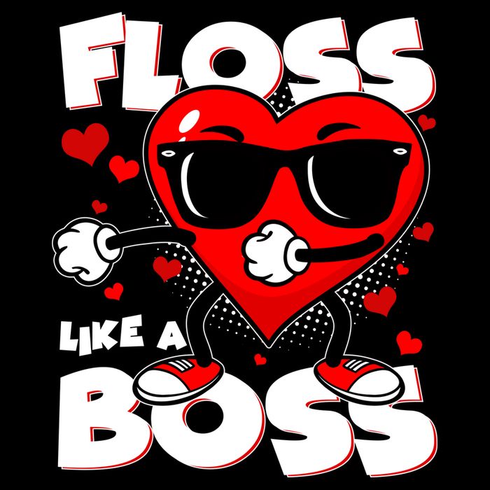 Valentine Floss Like A Boss Heart Visor