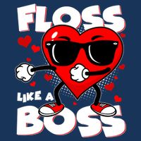 Valentine Floss Like A Boss Heart Infant Baby Jersey Bodysuit
