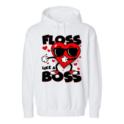 Valentine Floss Like A Boss Heart Garment-Dyed Fleece Hoodie