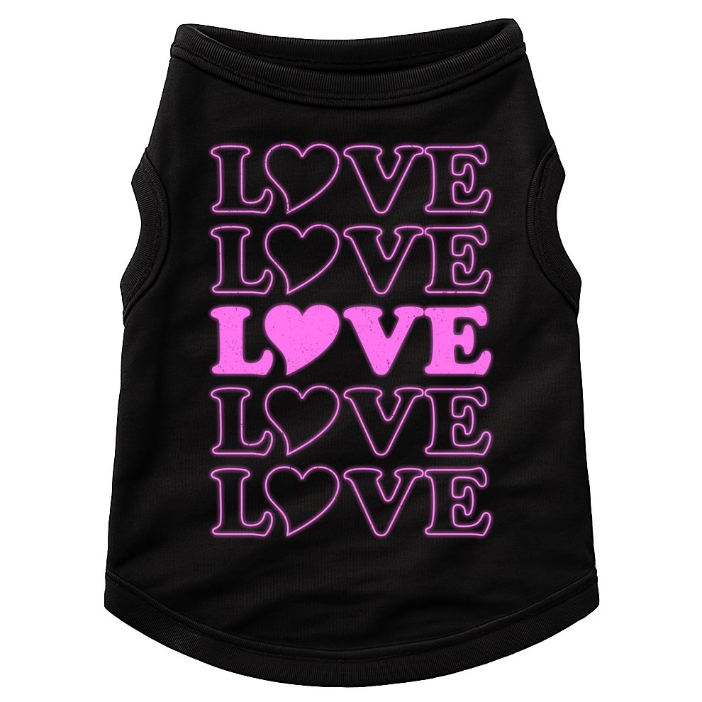 Valentine Love Pattern Doggie Tank