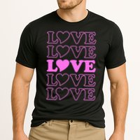 Valentine Love Pattern Cooling Performance Crew T-Shirt