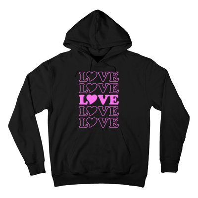 Valentine Love Pattern Hoodie