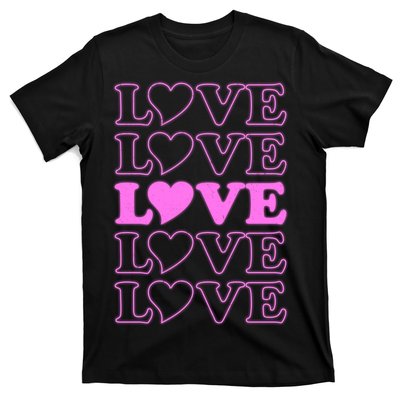 Valentine Love Pattern T-Shirt