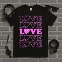 Valentine Love Pattern T-Shirt