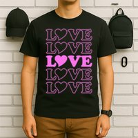 Valentine Love Pattern T-Shirt