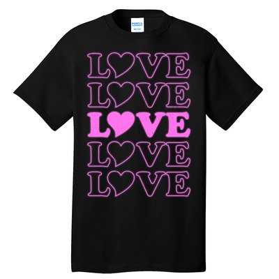 Valentine Love Pattern Tall T-Shirt