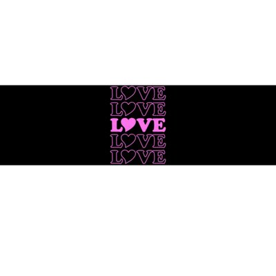 Valentine Love Pattern Bumper Sticker