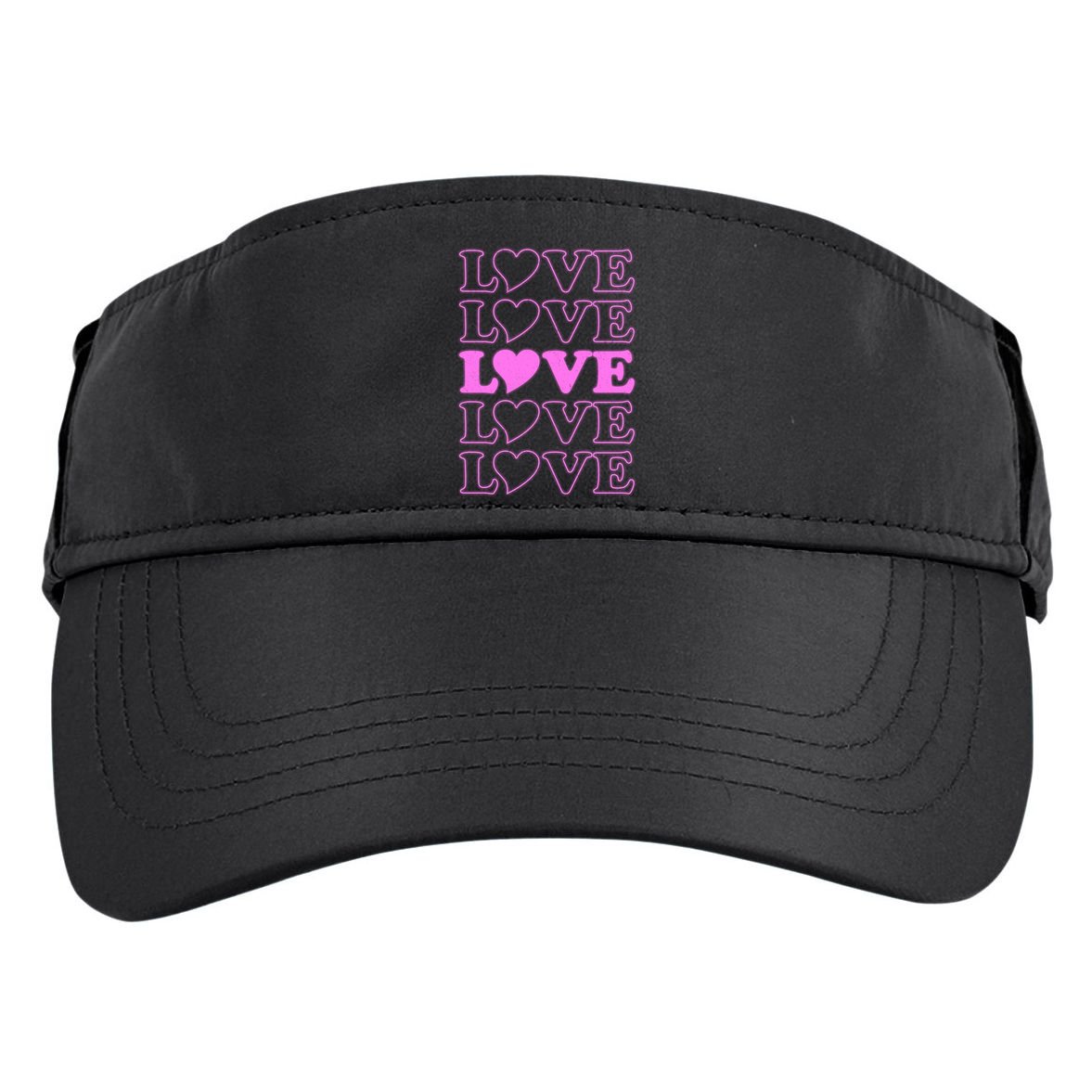 Valentine Love Pattern Adult Drive Performance Visor