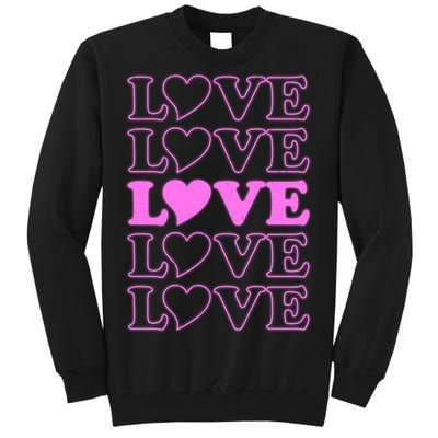 Valentine Love Pattern Tall Sweatshirt