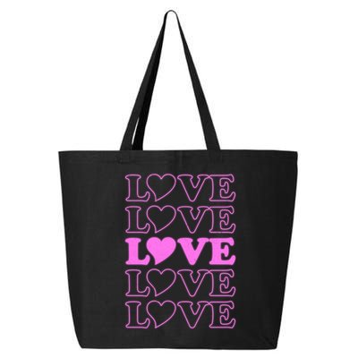Valentine Love Pattern 25L Jumbo Tote