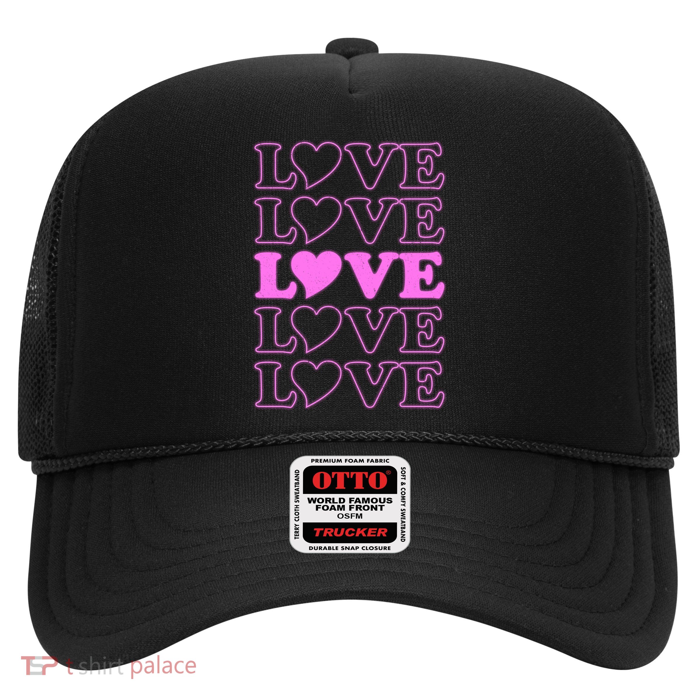 Valentine Love Pattern Trucker Hat